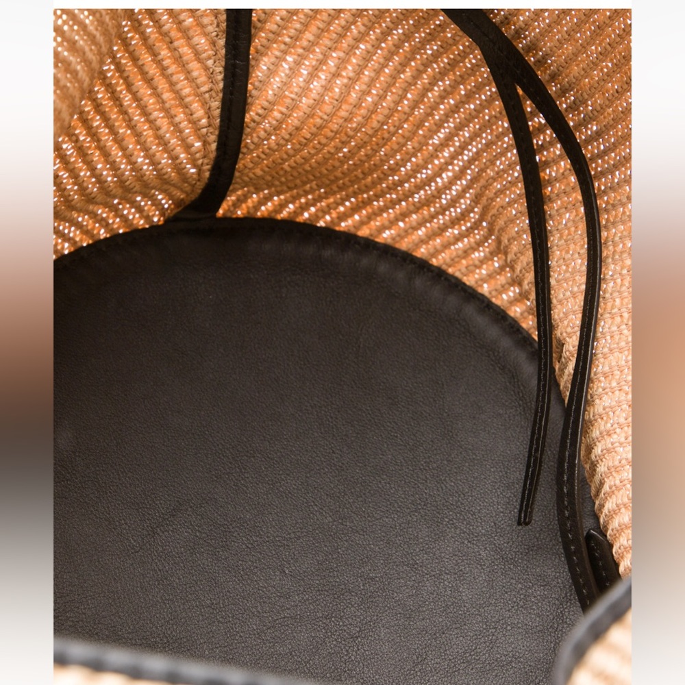 Khaite Hobo Raffia & Leather Tote - Picture 6 of 8